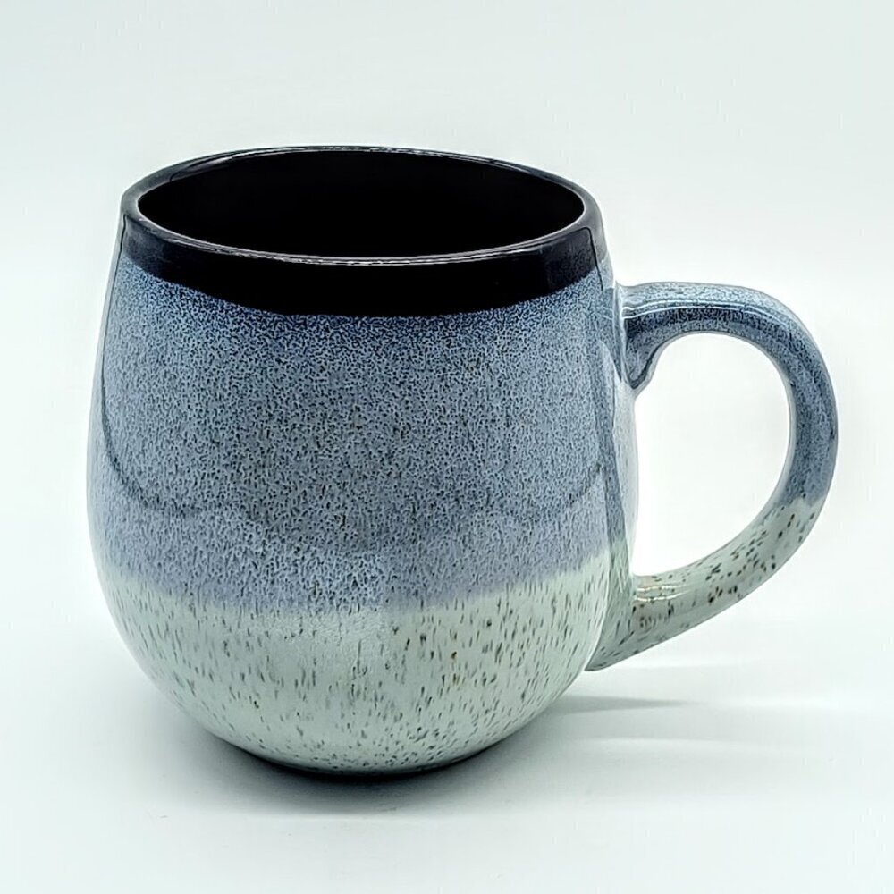 Blue Ombre Speckled Ceramic Mug